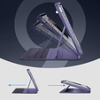 Etui do iPad Air 11" 2025/2024 (7/6 gen.) / Air 10.9" 2022/2020 (5/4 gen.), ESR Shift Magnetic, Fioletowe