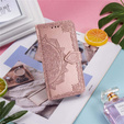 Etui z klapką do Oppo Reno 12 Pro, Mandala, różowe