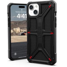 Etui Urban Armor Gear do iPhone 15 Plus, Monarch, Kevlar czarne