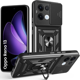 Etui pancerne do Oppo Reno 13, CamShield Slide, czarne