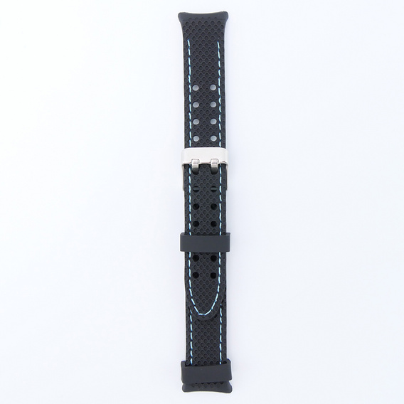 Pasek Silikonowy do Xiaomi Smart Band 10 / 9 / 8, Czarny / Niebieski