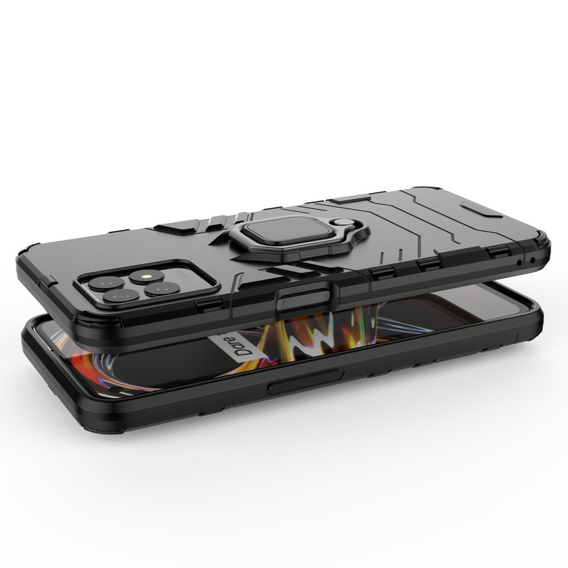 Etui do Realme 8i, Kickstand Ring, czarne