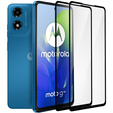 2x Szkło Hartowane do Motorola Moto G04 / G24 / G24 Power, ERBORD 3D pełne, szybka na cały ekran