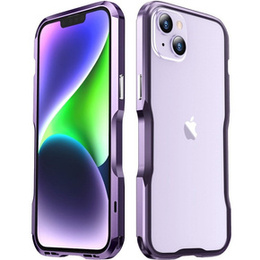 Etui LUPHIE do iPhone 14 Plus, Armor Bumper, fioletowe