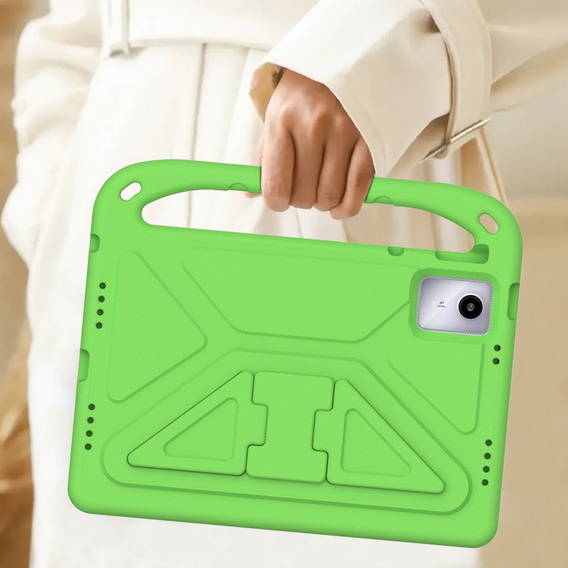 Etui dla dzieci do Lenovo Tab M11, dziecięce z uchwytem, zielone