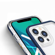 Etui ERBORD do iPhone 13 Pro, Hybrid Frame, Navy Blue