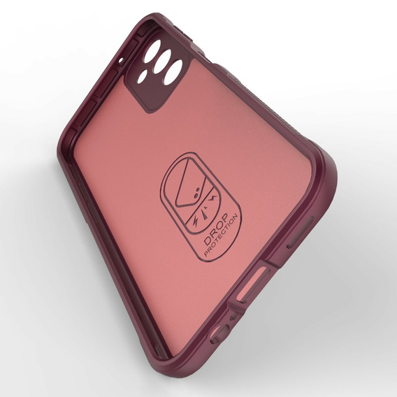 Etui do Samsung Galaxy A14 4G/5G, Gaming Shockproof, bordowe