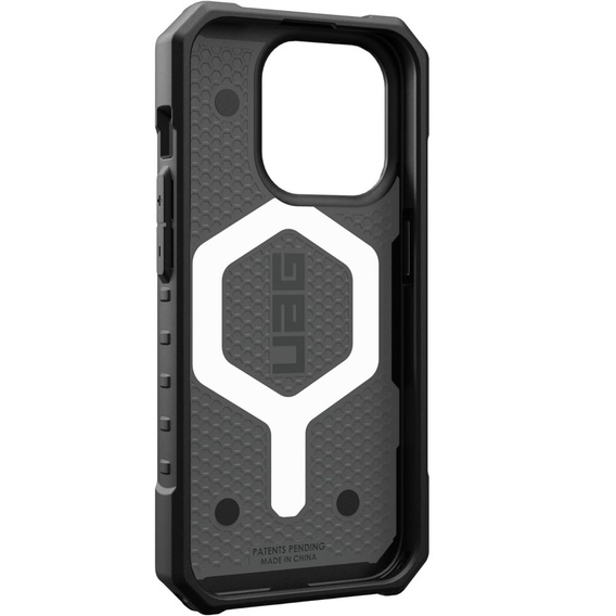 Etui Urban Armor Gear do iPhone 15 Pro, Pathfinder MagSafe Geo Camo, szare