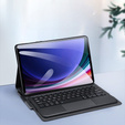 Etui z klawiaturą do Samsung Galaxy Tab S10 Lite / S10 FE / S9 FE / S9, Dux Ducis Pen Slot TouchPad Leather, czarne