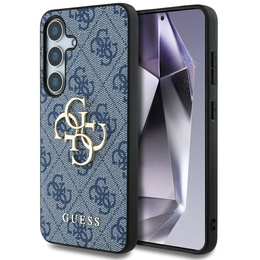 Etui GUESS do Samsung Galaxy S25, Big Metal Logo, Niebieskie
