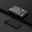 Etui do iPhone 16e, pancerne Nillkin, Carboprof Case, do Magsafe, czarne