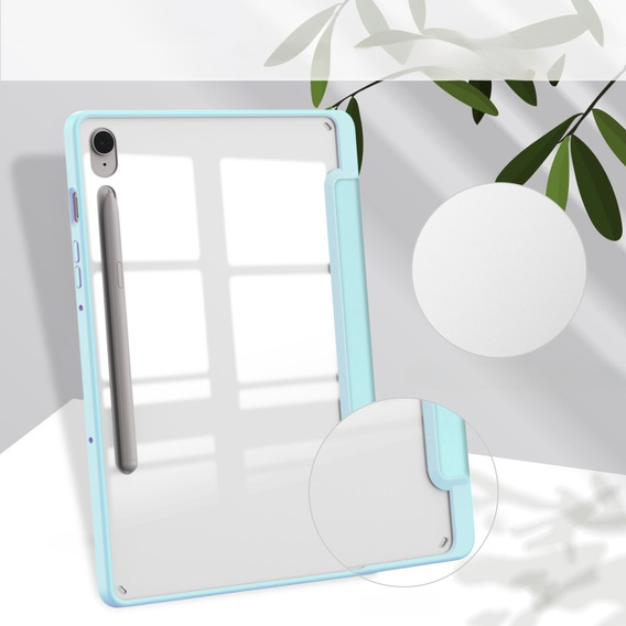 Etui do Samsung Galaxy Tab S10 FE+ Plus, Smartcase Hybrid, z miejscem na rysik, niebieskie