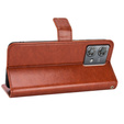Etui z klapką do Motorola Edge 40 Neo, Crazy Horse Wallet, brązowe