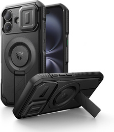 Etui Dexnor MagSafe do iPhone 16 magnetyczne z przesuwaną osłoną aparatu – czarne