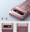 Etui pancerne do Google Pixel 9a, Dexnor Kickstand (Two Frames), różowe
