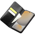 Etui z klapką do Samsung Galaxy S25 FE, QIALINO Leather Wallet, czarne