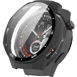 2w1 Etui + Szkło Hartowane do Huawei Watch GT 5 Pro 46mm, Czarne