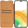 Etui NILLKIN do Samsung Galaxy A34 5G, Qin Series, Brązowe
