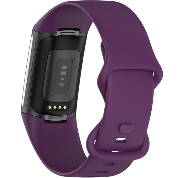 Pasek silikonowy do Fitbit Charge 5, Fioletowy