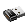 Baseus Mini OTG – kompaktowy adapter USB-A do USB-C - czarny