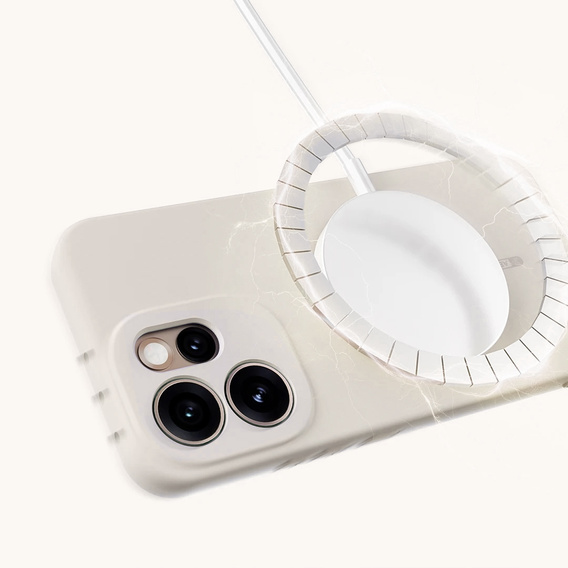 Etui do Oppo Reno 15 FS, Silicone Lite, do MagSafe, białe