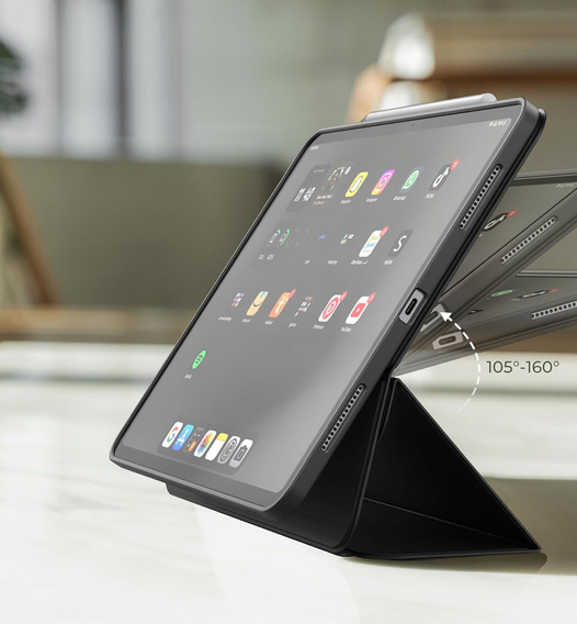Dexnor iPad Pro 13" 2024 (7 gen.) – magnetyczne etui z funkcją podstawki - czarne