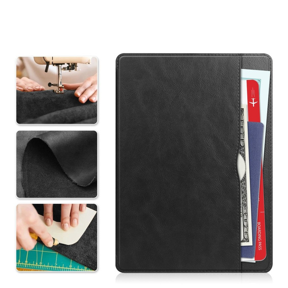 Etui do Samsung Galaxy Tab S9 FE, Business Card and Pen Slot, czarne