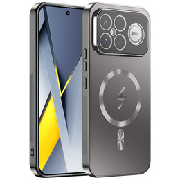 Etui ochronne do Xiaomi Poco F8 Ultra, do MagSafe, szare