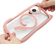 Etui do iPhone 16, do MagSafe, Cute Cat, różowe + Szkło na ekran