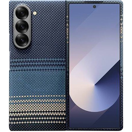 Etui do Samsung Galaxy Z Fold6 5G – magnetyczne z włókna aramidowego, niebieskie