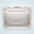 Etui Pancerne Kickstand do Macbook Pro 14 2021 A2442 2022/2023/2024/2025, Beżowe