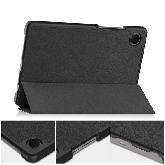 Etui z klapką do Samsung Galaxy Tab A11/A9, Smartcase, czarne