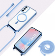 Etui do Samsung Galaxy S24 FE, Electro MagSafe, niebieskie + Szkło na ekran + Smycz