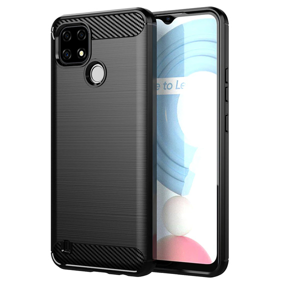 Etui do Realme C21, Karbon, czarne