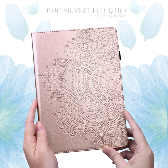 Etui do Xiaomi Redmi Pad SE 11", Flowers, różowe