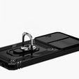 Zestaw Etui pancerne do Samsung Galaxy M33 5G, CamShield Slide, czarne + szkło