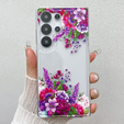Etui do Samsung Galaxy S25 Ultra z motywem kwiatowym – fioletowe
