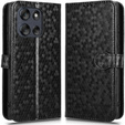 Etui z klapką do Motorola Moto G56 5G, Wallet Rhombus, czarne