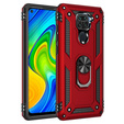Etui pancerne do Xiaomi Redmi Note 9, Nox Case Ring, czerwone