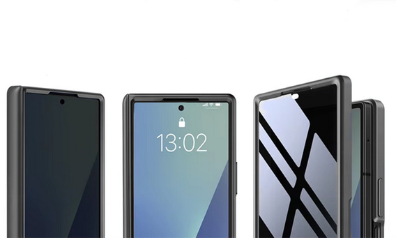 Etui do Samsung Galaxy Z Fold 7, Mobosi z ochroną zawiasów, czarne