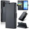 Etui do Samsung Galaxy A17 5G, ERBORD Glossy Litchi, portfel z klapką, czarne