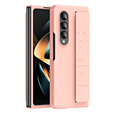 Etui do Samsung Galaxy Z Fold4 5G, z rączką, różowe