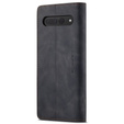 Etui CASEME do Google Pixel 7 Pro, Leather Wallet Case, czarne