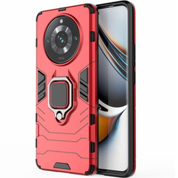 Etui do Realme 11 Pro / 11 Pro +, Kickstand Ring, czerwone