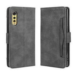 Etui z klapką do LG Velvet, Card Slot, czarne