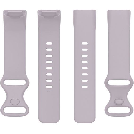 Pasek silikonowy do Fitbit Charge 5, Jasny Fiolet