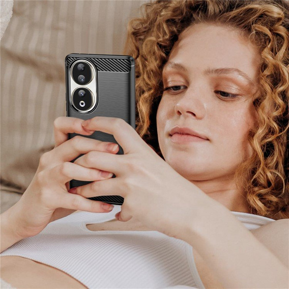 Etui do Honor 90, karbonowe czarne