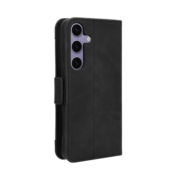 Etui z klapką do Samsung Galaxy S25 FE, Card Slot, czarne