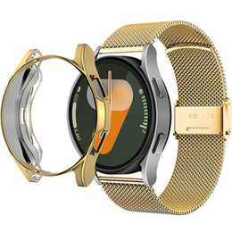 Bransoleta + Etui z Osłoną na Ekran do Samsung Galaxy Watch 7 40mm, Złota