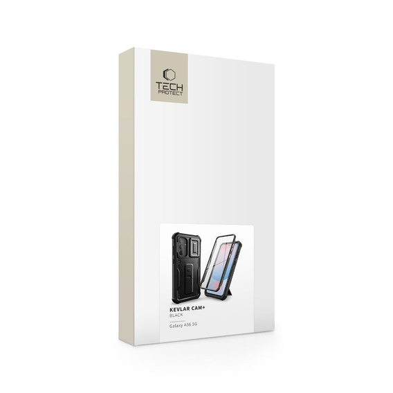 Etui Tech-Protect do Galaxy A56 5G, Kevlar Cam+, Czarne